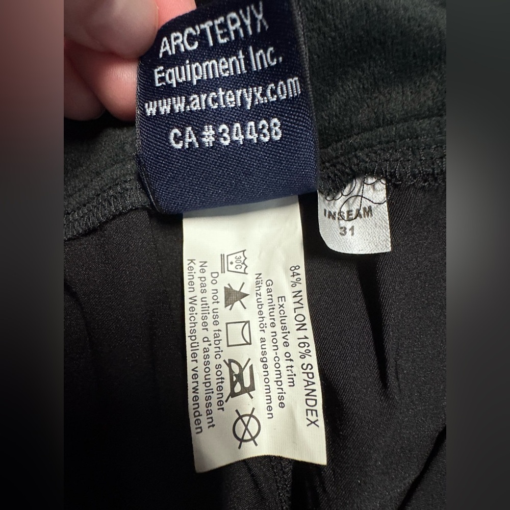 ARC'TERYX Womens Nylon Spandex Straight Leg Hiking Pants Black Size 8 - Picture 5 of 9